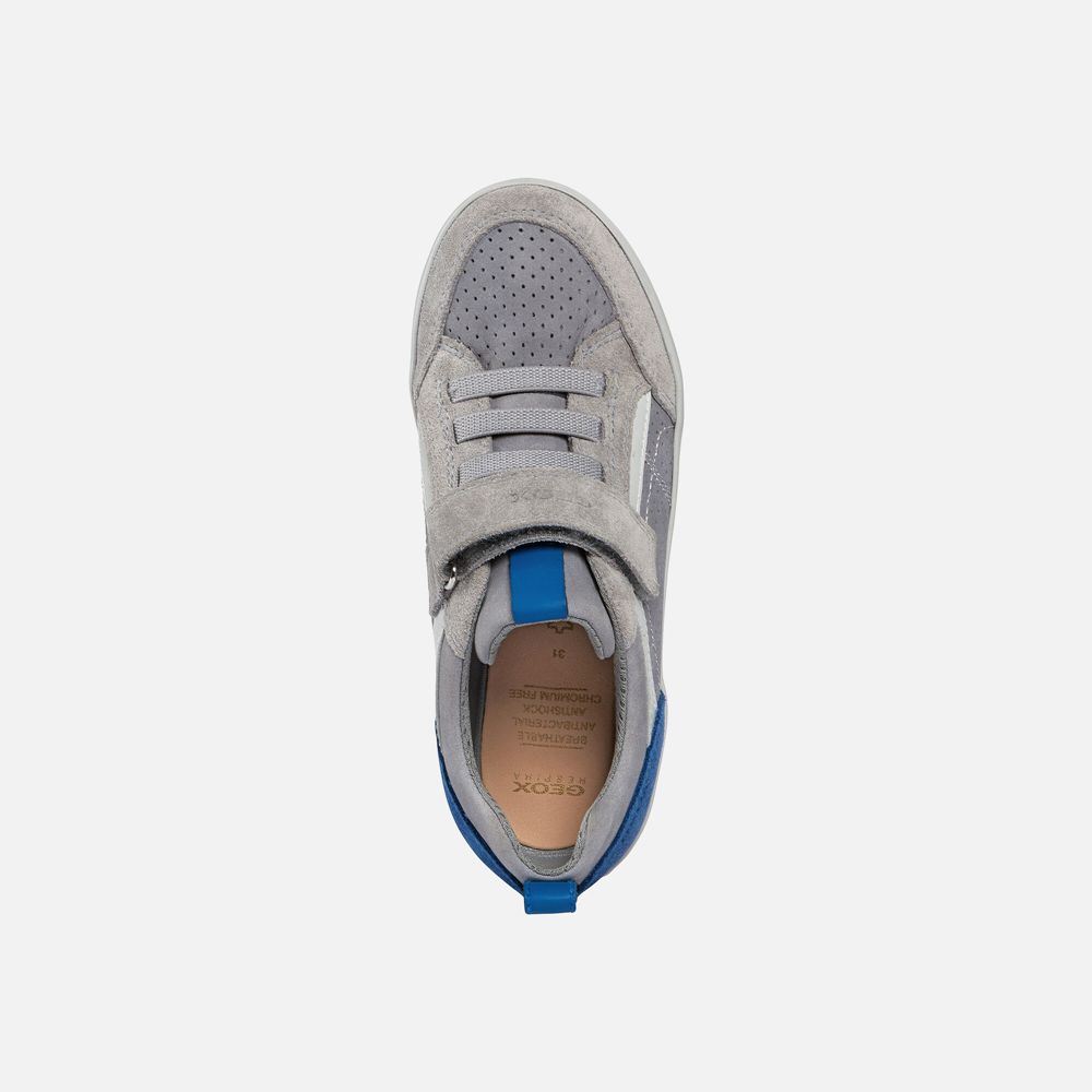 Geox Sneakers Grey/Blue Kilwi - Geox Boys Shoes - KWJUBV302